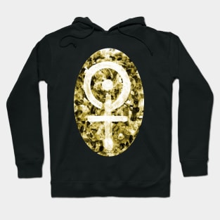 Eternity Key-Cross Sepia Gold Symbol - Ankh. Hoodie